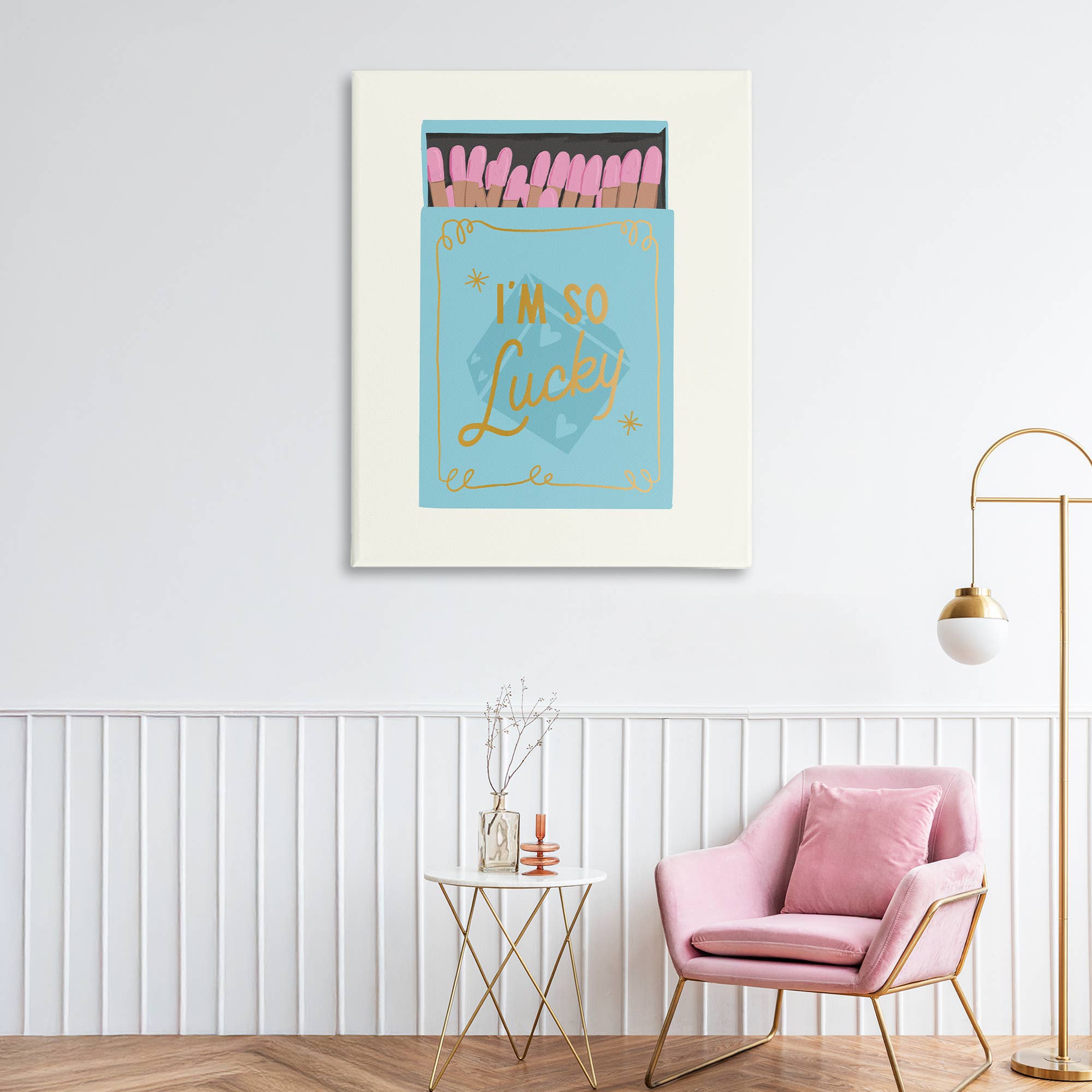 Stupell Industries - Vente Enseigne murale - Je suis tellement chanceux Matchbox - Art mural non encadré4