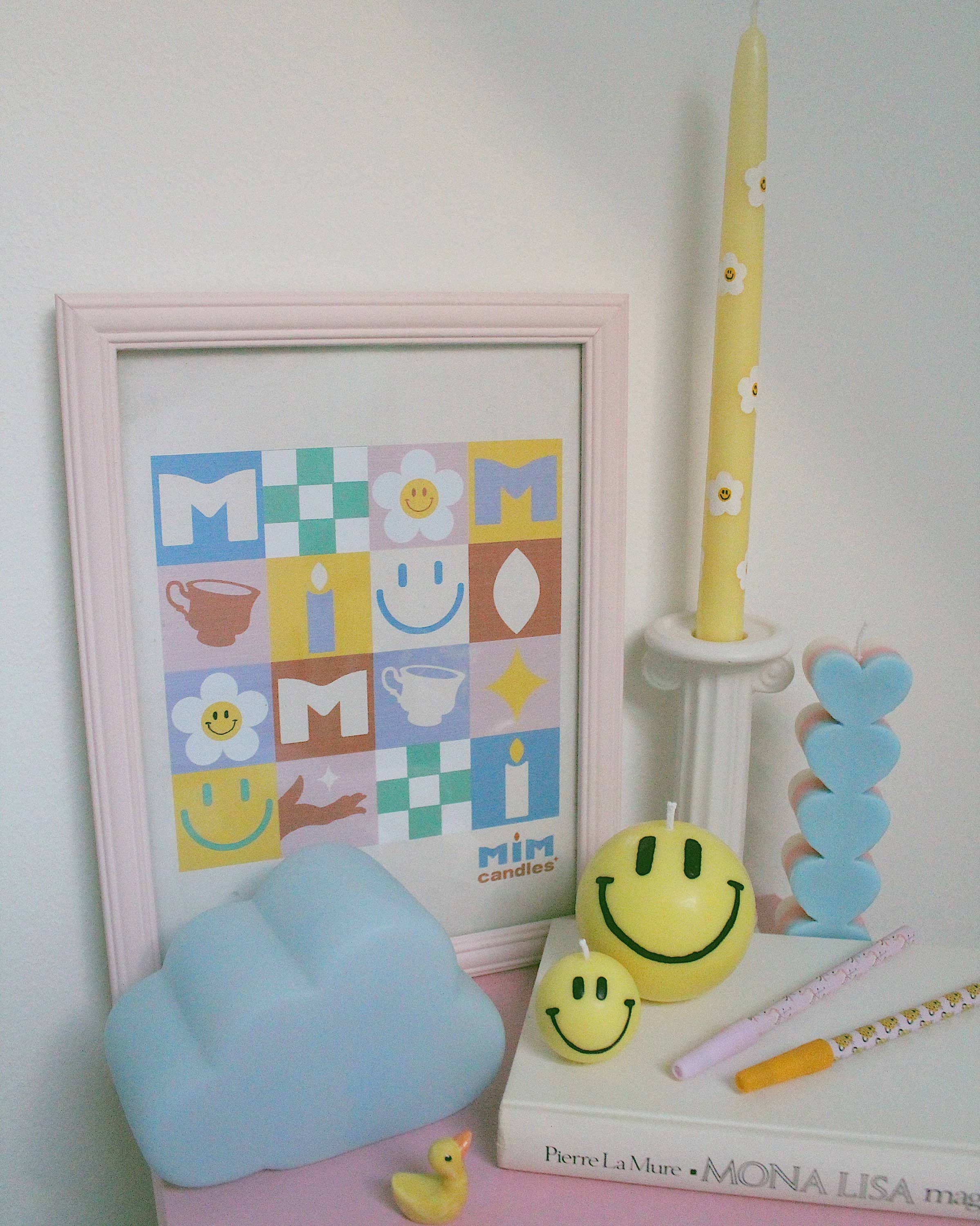 Mim Candles and Ceramics - Wholesale Novelty Candle - SMILE Ball Candle Set6