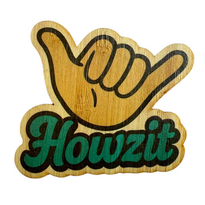 Howzit for wholesale by Bamboo Wood Stickers