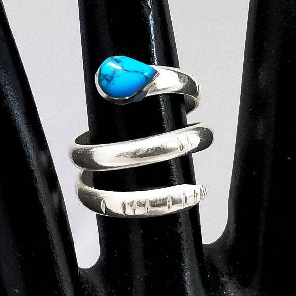 Costello International - Wholesale Cocktail/Statement Ring - Inlaid Adjustable Snake Rings 4