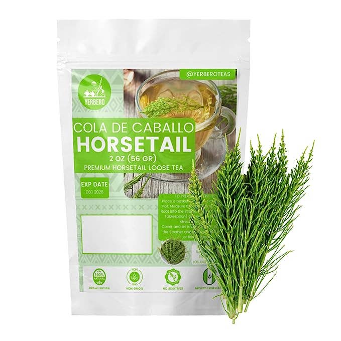 YERBERO - Wholesale Loose Tea - Yerbero - Premium Loose Horsetail Tea 2oz (58gr) | Cola De Caballo Te Herbal | Makes 30+ Cups | Shave Grass - Snake Grass |2