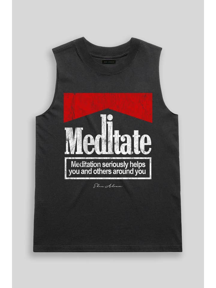 Eden Ashram - Wholesale Tank top – Women′s - Meditate 2.0 Faded Rocker Tank