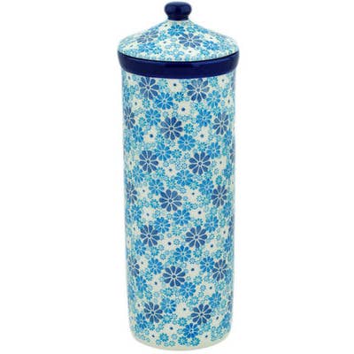 spaghetti container Floating Flowers Theme UNIKAT for wholesale by Polmedia Polish Pottery