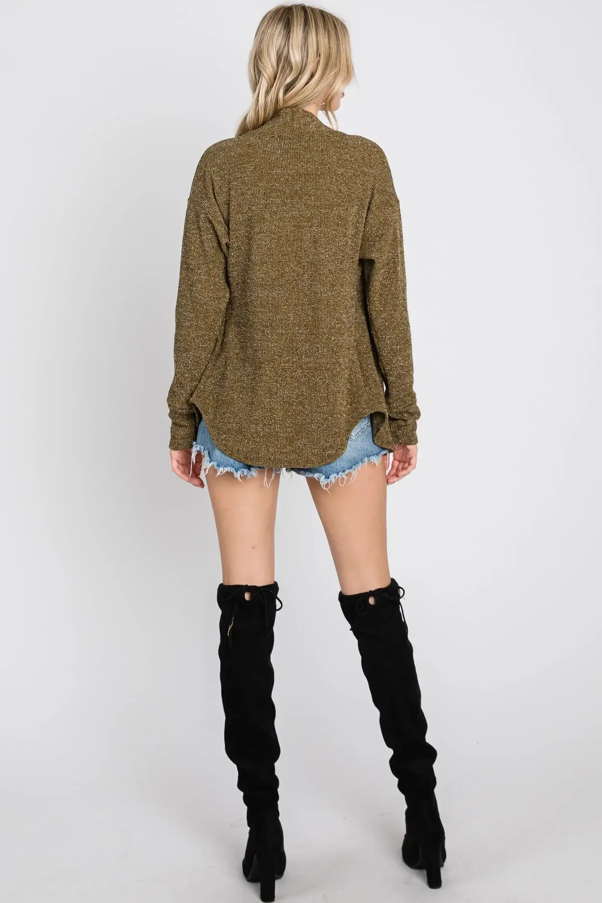 OLIVE BOHO OPEN NECK LONG SLEEVES CARDIGAN SOIN2058C for wholesale on Faire3