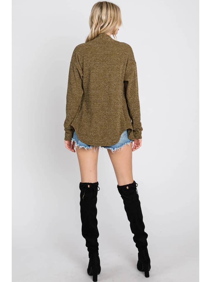 OLIVE BOHO OPEN NECK LONG SLEEVES CARDIGAN SOIN2058C for wholesale on Faire3