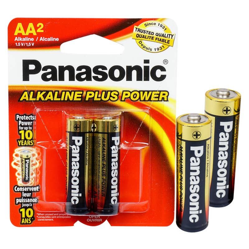 Deluxe Import Trading - Wholesale Charger - 2pk AA Alkaline Panasonic Batteries0