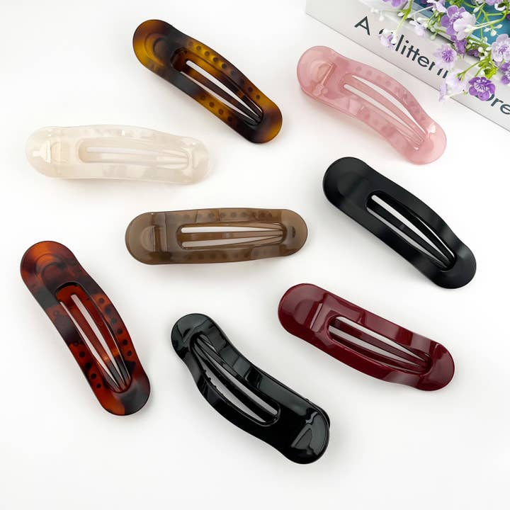 Classic Flat Rectangle Hair Clips for wholesale by SoapElenGlen