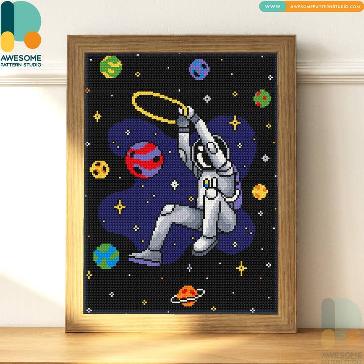 DS2168-120x162 Planet Catcher, Diamond Painting Kit for wholesale by Awesome Pattern Studio
