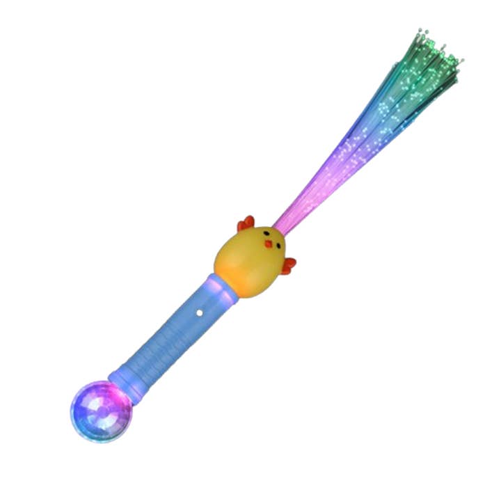 Blinkee.com, LLC - Wholesale Light-Up Toy - Kids & Baby - Pack of 2 Light Up Easter Sparkle Wands Bunny and Chick Duo1