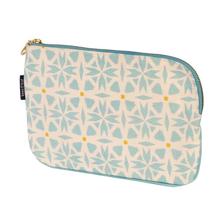 Sleeve. Flat Pouch. 100% Organic Cotton - Geo for wholesale by Keep Leaf
