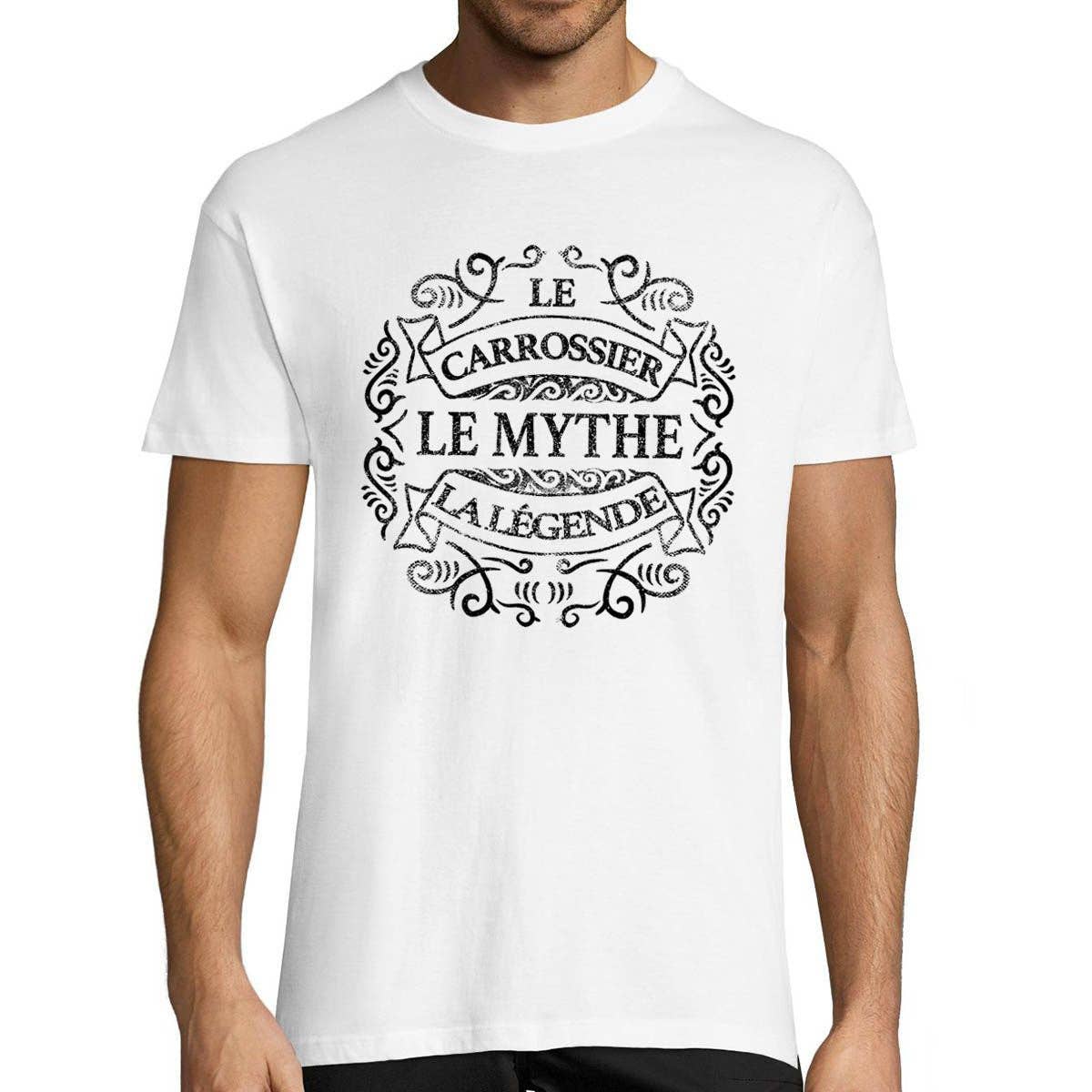 Planetee - Vente T-shirt sérigraphié – homme - T-shirt homme Carrossier Le Mythe La Légende0