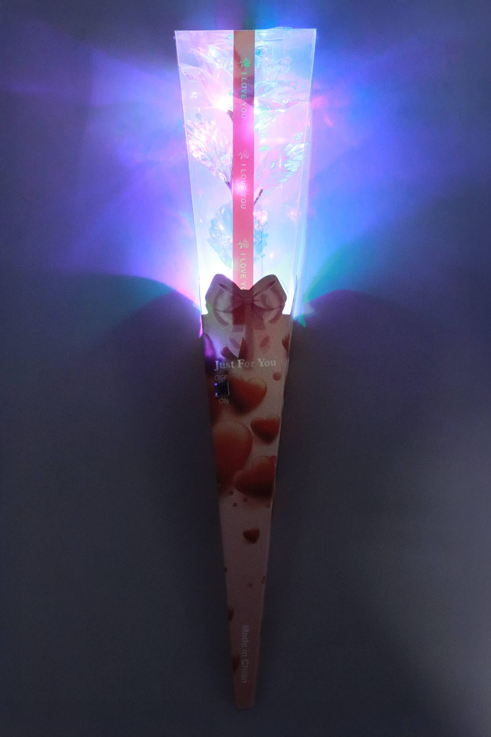 ASSORTED Shiny Metallic Galaxy Rose Light-up Gift Box for wholesale on Faire11