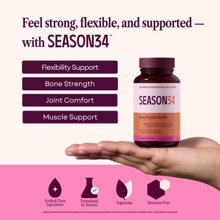 SEASON34 - Wholesale Oral Supplement/Vitamin - Menopause Bone & Joint Health – Comfort & Mobility Support1