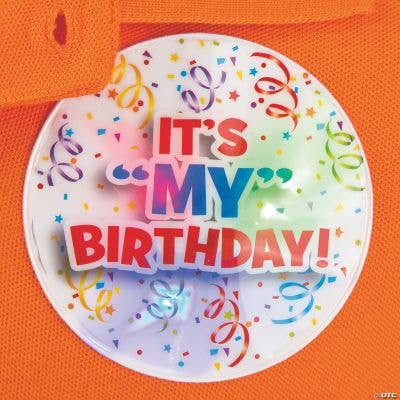 Fun Express – wholesale Ljusleksak - Barn och baby – LYSANDE "DET ÄR MIN FÖDELSEDAG" MÄRKE1