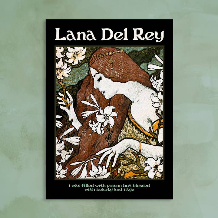 Lana Del Rey A4 Art Poster for wholesale by Eyeification Prints