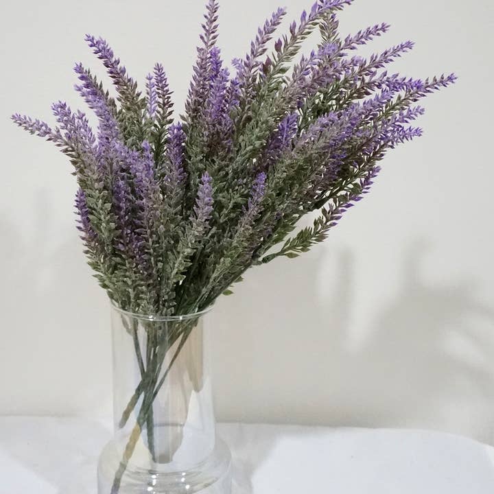 Sweet Home Deco - Wholesale Artificial Flowers - 14''T Artificial Lavender Bush, Filler Lavender Flowers