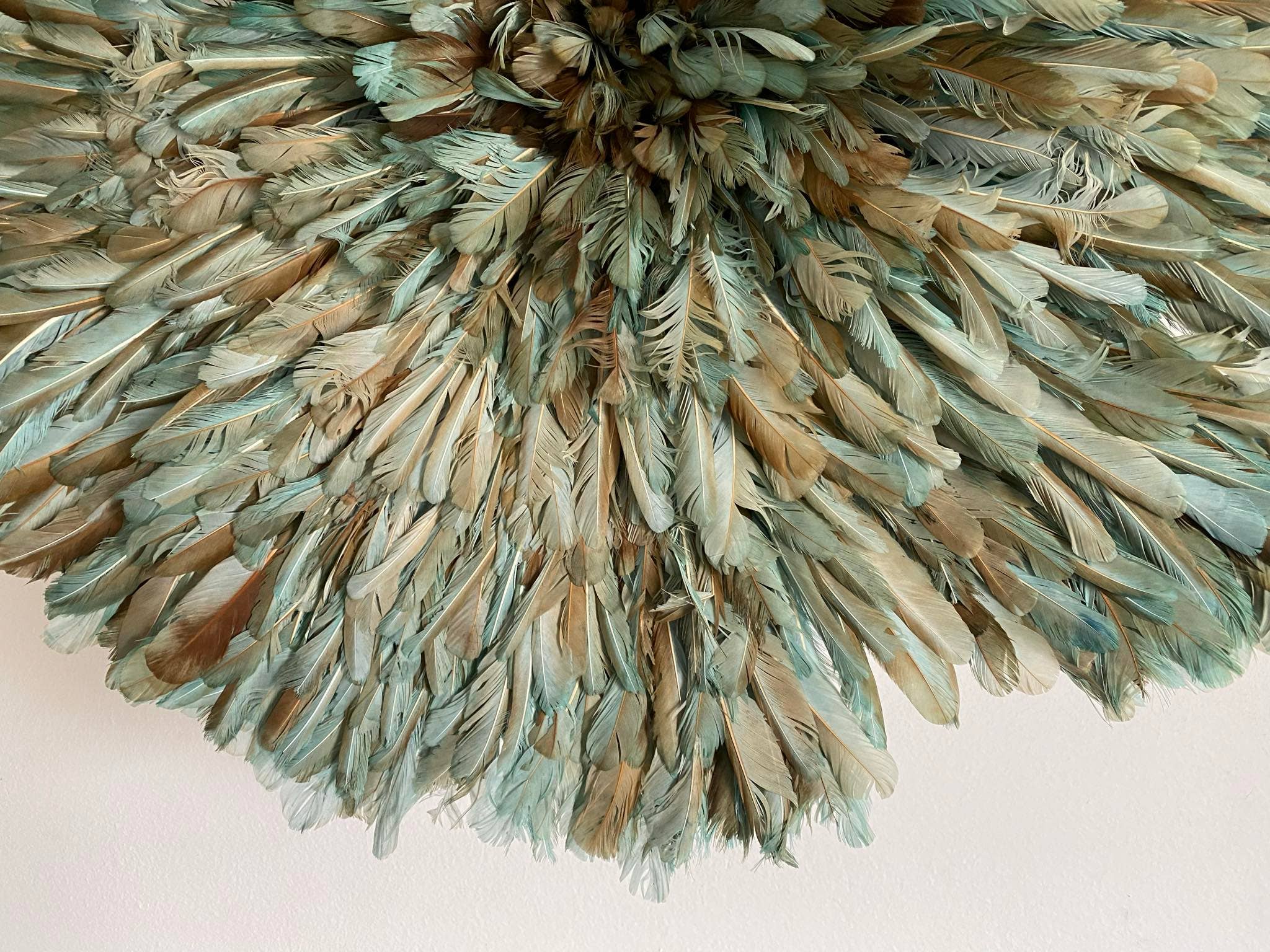 Juju hat world - Vente Décoration murale - Chapeau juju africain vert pétrole pour décoration murale intérieure1