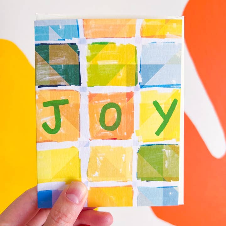 Joy Grußkarte A2 für den Großhandel von Esther Nariyoshi Illustrations