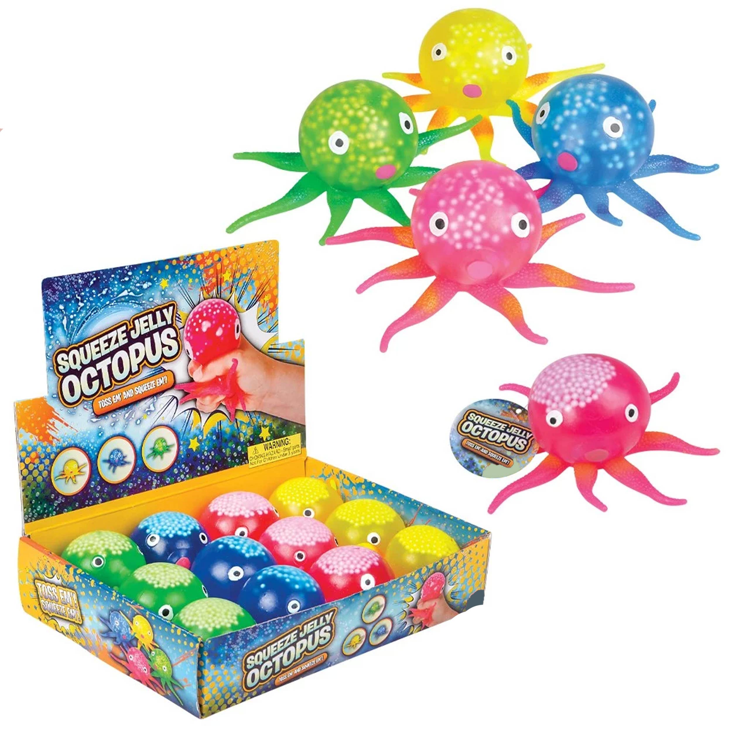 JSBlueRidge Toys – Engroshandel Klemmelegetøj - Børn og baby – Blæksprutte Klemmegele Fidget Legetøj til Børn4