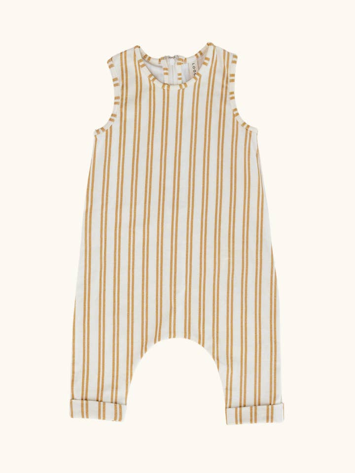 Sawyer Striped Zipper Jumpsuit for wholesale by Loocsy LLC