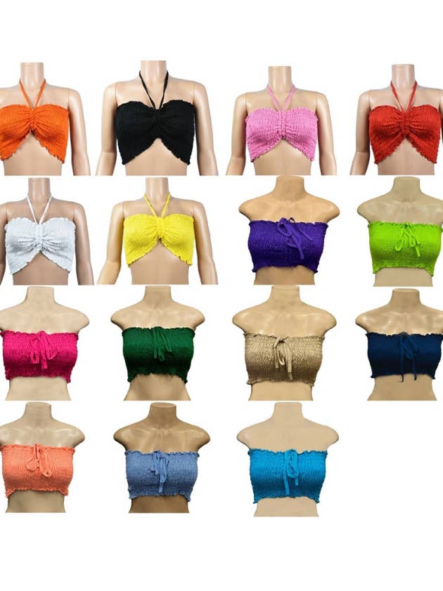 Tube Crop Top for wholesale by DK Hawaii