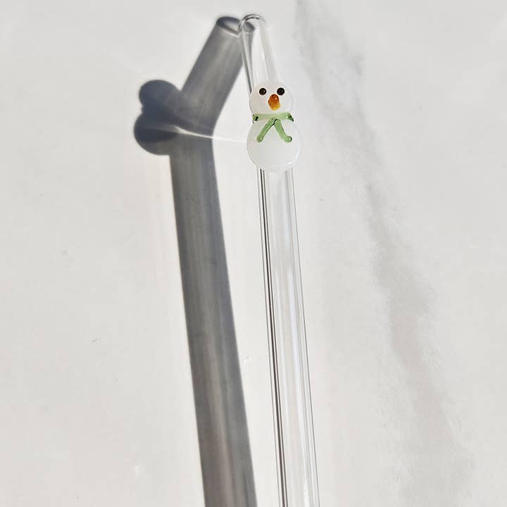 IVORE.GROUP (We cover All Import duty) – wholesale Drinking straw – Christmas Borosilicate Glass Straw | Reusable Drink Straw