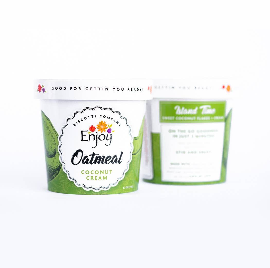 Enjoy Biscotti Company - Wholesale Oats - Oatmeal Cup - Coconut Cream 2