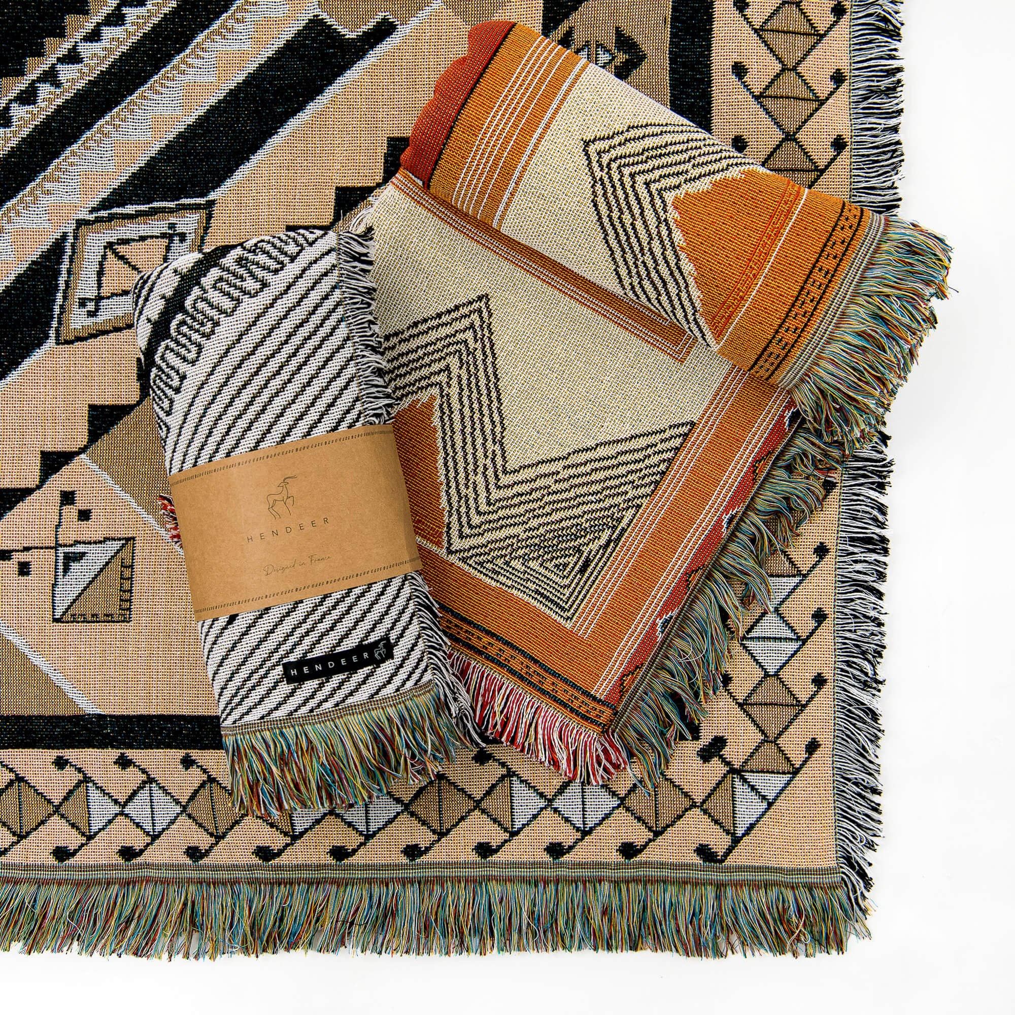 HENDEER - Wholesale Picnic Blanket - 'Nowhere Man' Woven Picnic Rug/Throw18