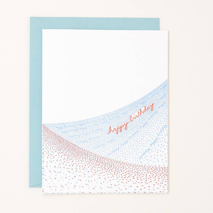 Helen Edna - Wholesale Birthday Card - Birthday Waves Greeting Card0