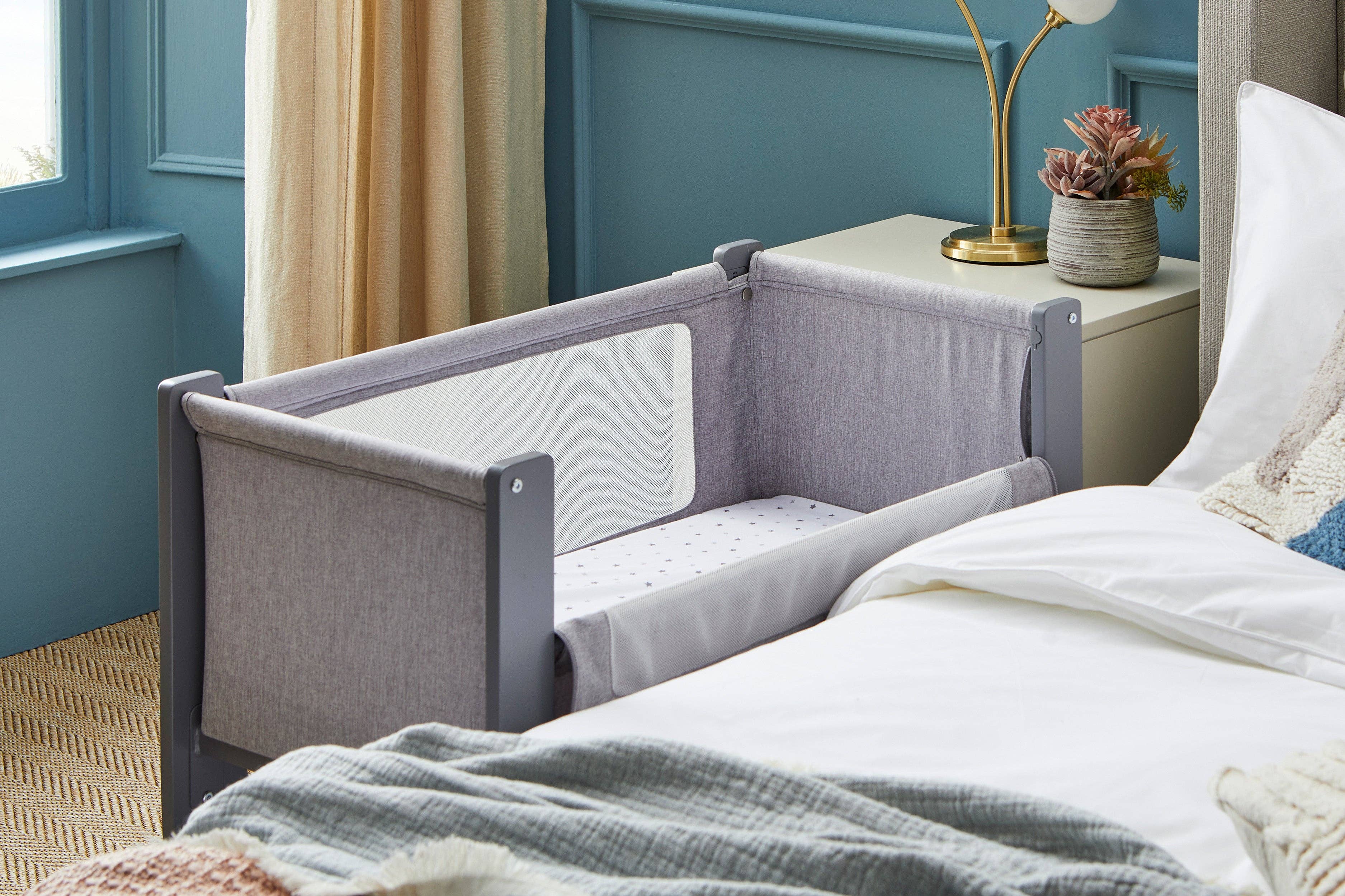 Nattou & Shnuggle by M4A - Vente Lit – enfant et bébé - Berceau de Chevet Shnuggle Air Lite | Berceau pour Nourrisson | Lit Bébé Réglable en Hauteur avec Matelas6