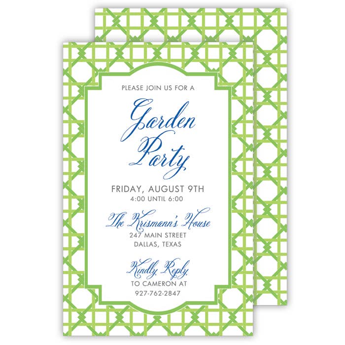 Lime Trellis Large Flat for wholesale by RosanneBeck Collections