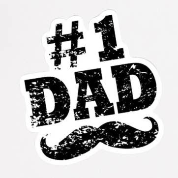 #1 Dad Decal for wholesale by Choose Joy Co.