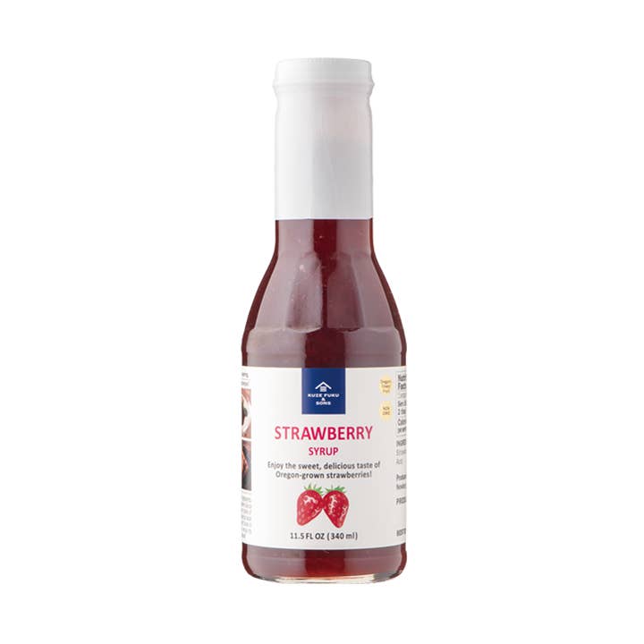 STRAWBERRY SYRUP 11.5 FL OZ for wholesale by Kuze Fuku & Sons