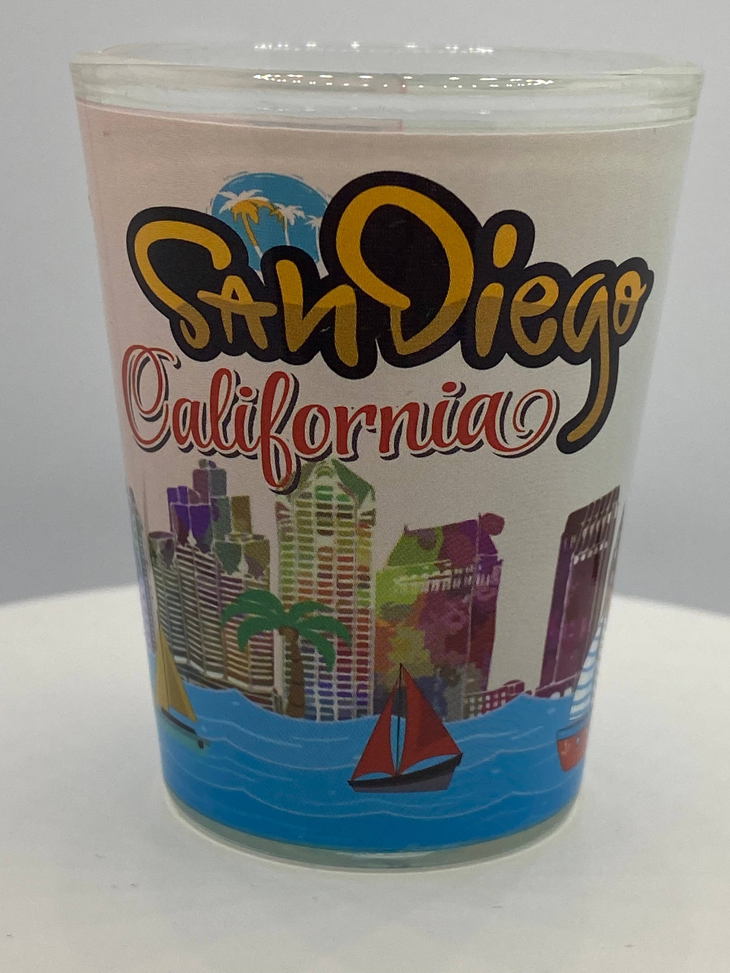 7 Star - Wholesale Shot Glass - "SAN DIEGO" California Shot Glass 2 oz0
