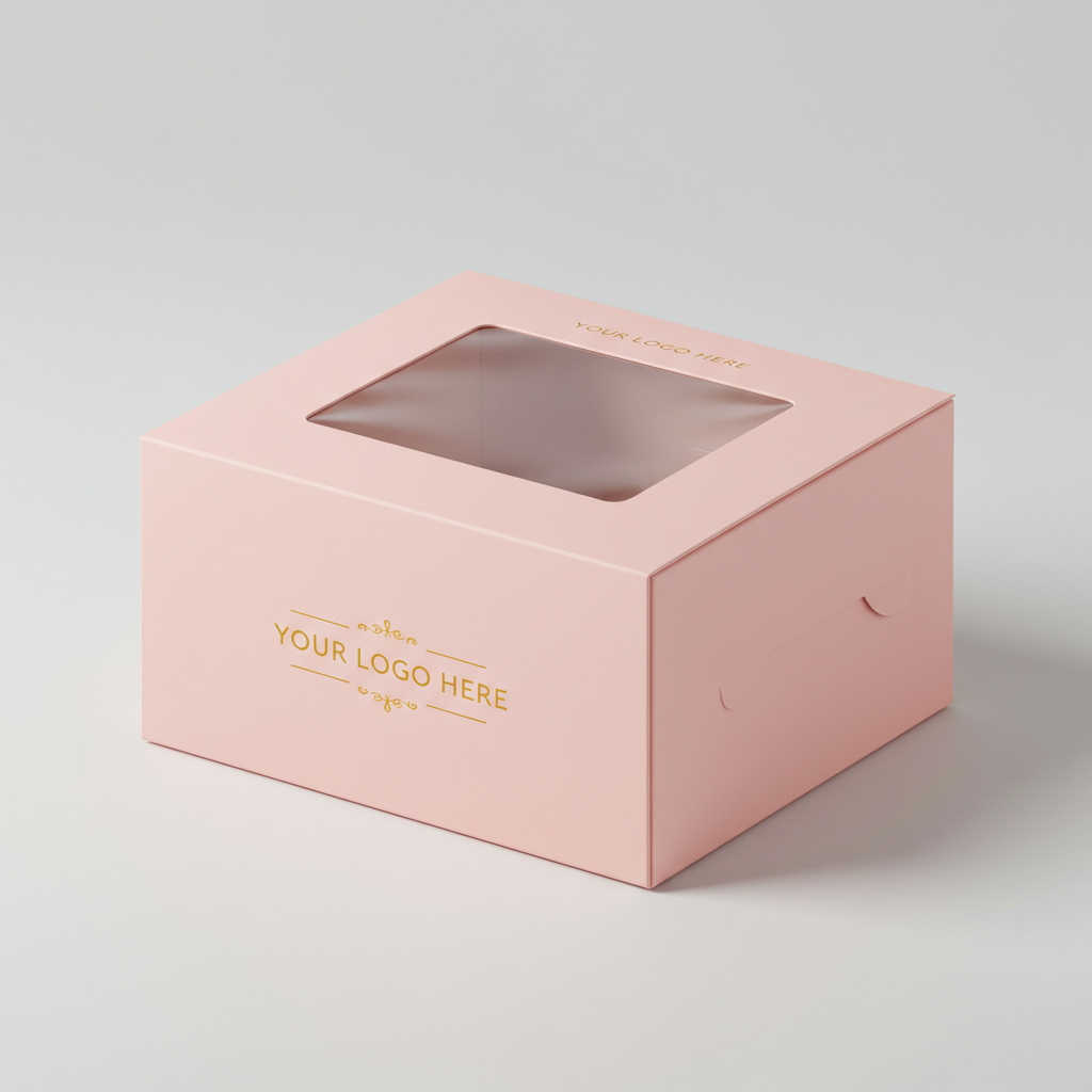 Tennessee IMPEX - Wholesale Gift Box - Custom Cake Boxes with Window, Your Logo and Color (3 sizes)3