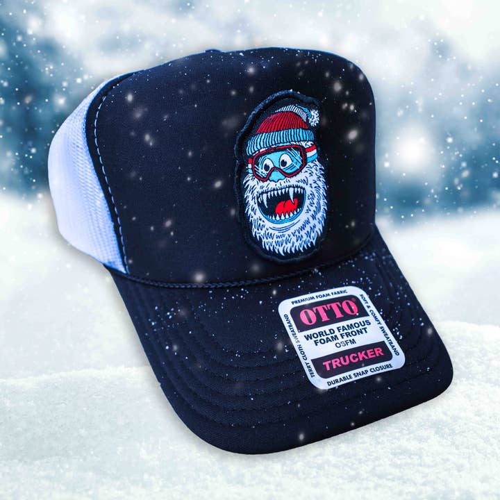 Yeti Selvagem, Esqui, Snowboard, Boné Trucker OTTO de Malha P/B por atacado de Hey Bear Outdoors