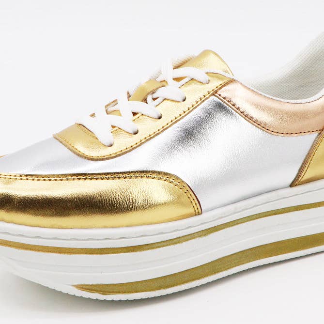 Mars Sky Shoes Wholesale - Wholesale Lifestyle Sneakers - Women's - Bamboo SPEED-01 Women Thick Bottom Lace Up Low Top Sneaker-12 Pairs Pack-13.55/Pair1