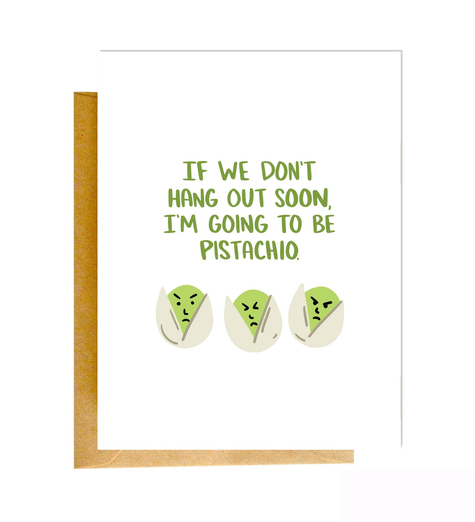 Knotty Cards - Wholesale Thinking of You Card - Pistachio0