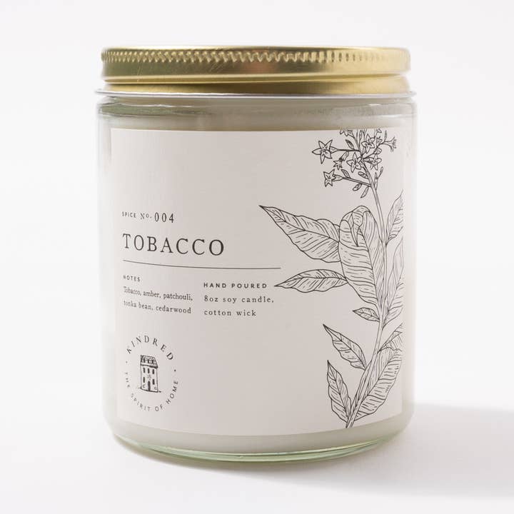 Tobacco Classic Candle for wholesale by Kindred Home