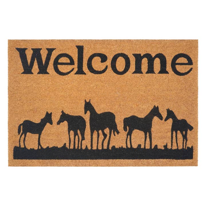 Calloway Mills - Wholesale Door Mat - Horses Welcome Western Doormat0