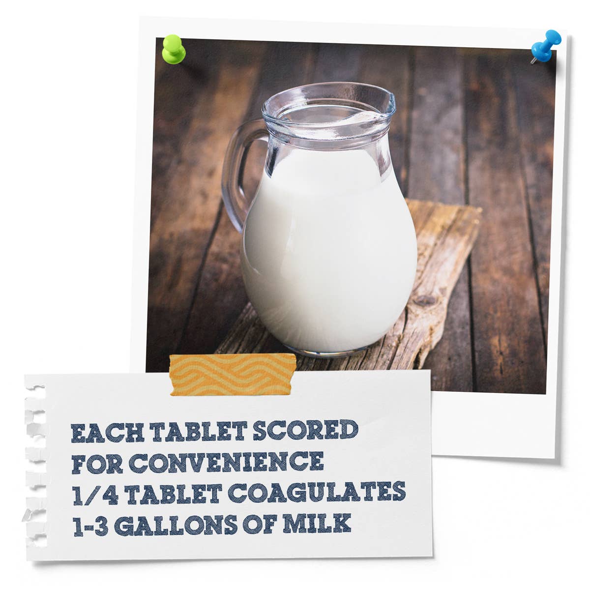 Fermentaholics - Venta al por mayor Kit de cocina - Tabletas de cuajo microbiano2