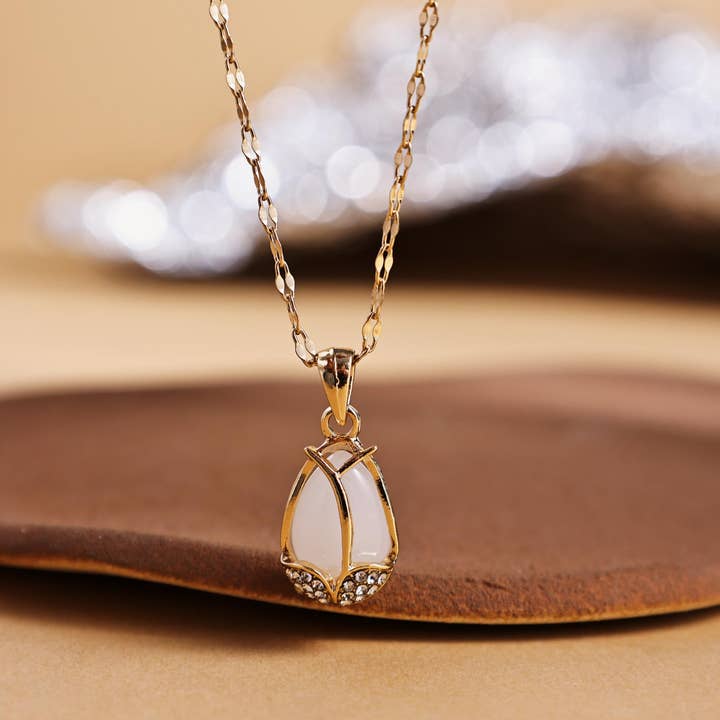 White Gem Teardrop Pendant Necklace and other Purchase wholesale teardrop gemstone necklace. Free returns & net 60 terms on Faire trending on Faire.