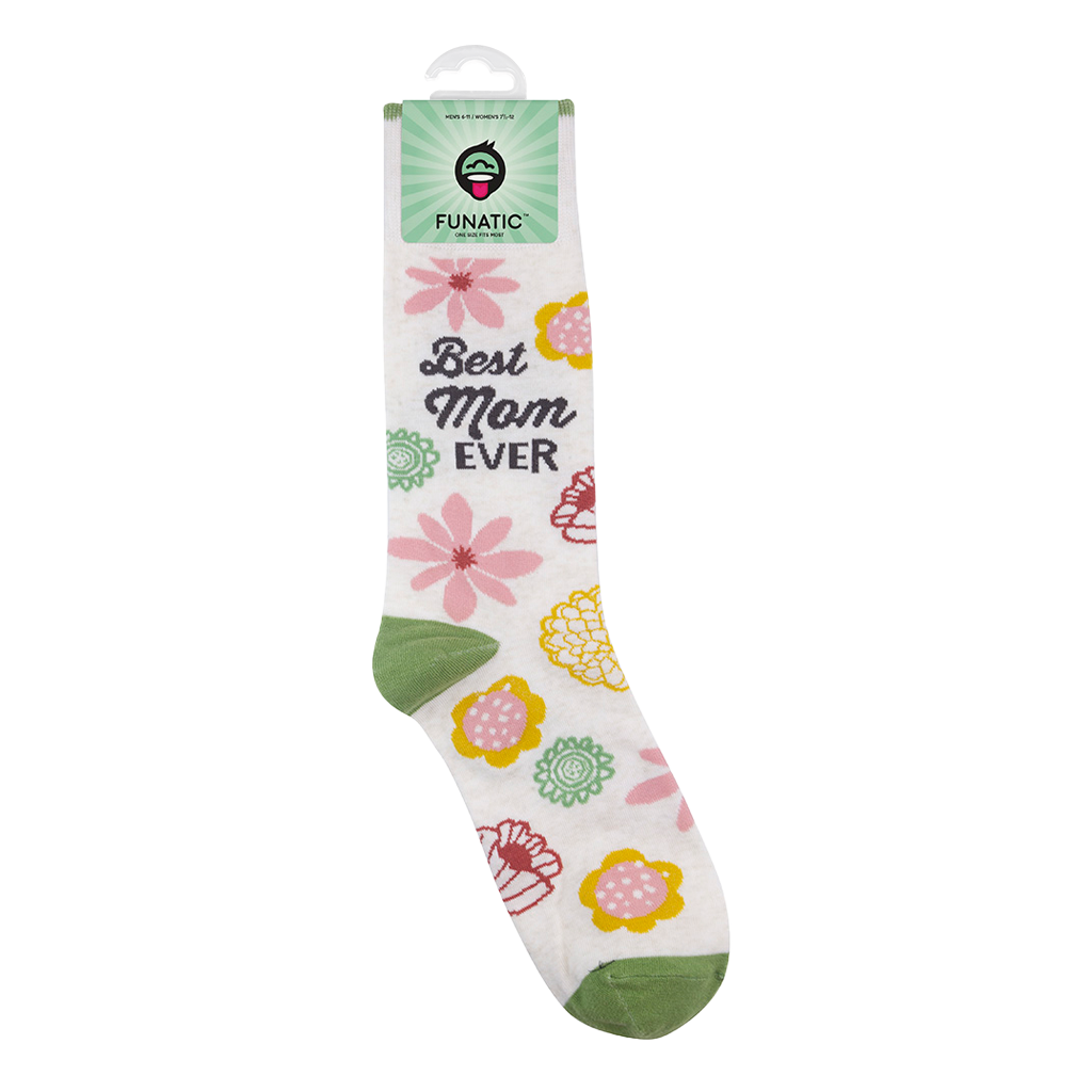 Funatic - About Face Designs - Nice Enough Merch Co - Wholesale Socks - Women's - Best Mom Ever Socks | Gift For Mom | Funatic5