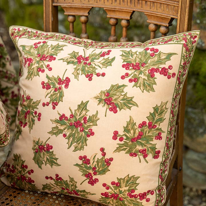 Funda de Cojín Winterberry - Ecru Oscuro para venta al por mayor de April Cornell