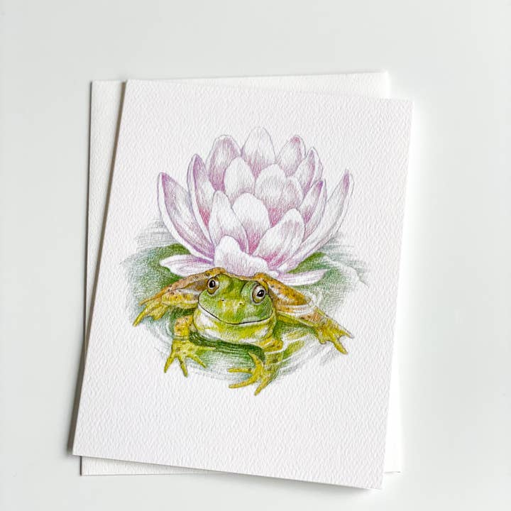 REMOVED BRAND - Wholesale Stationery/Notecard Set - Garden Frog - Boxed Set1