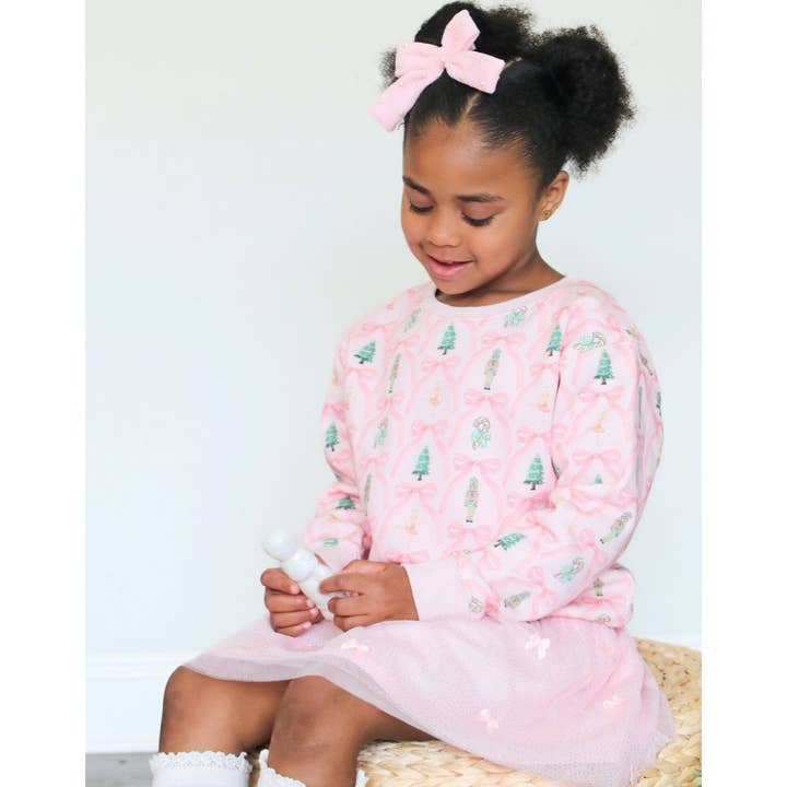 Sweet Wink - Wholesale Sweatshirt - Kids - Nutcracker Trellis Christmas Sweatshirt - Kids Clothing5