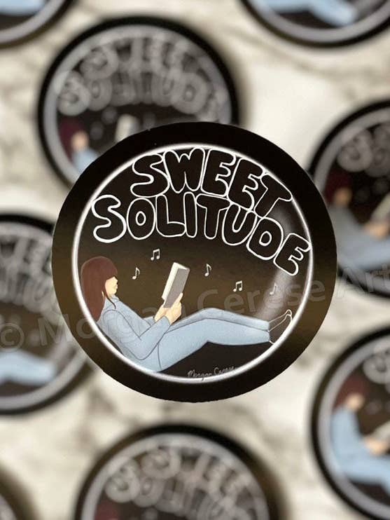 Sweet Solitude 3" Sticker for wholesale by Morgan Cerese Art