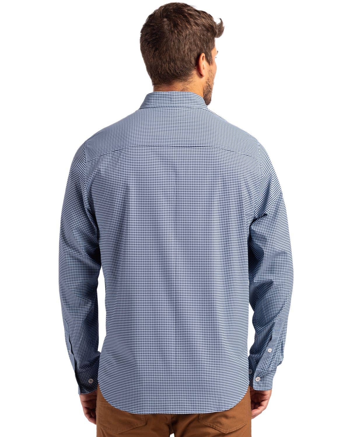 Cutter & Buck - Wholesale Button Down Shirt - Men's - Cutter & Buck Skyline Gingham Mens Big & Tall Dress Shirt20