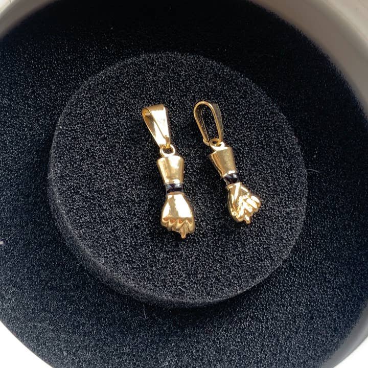 Js Wholesale Jewelry - Wholesale Jewelry Set - 3-Set 18kt Gold Filled Figa Hand Charms1