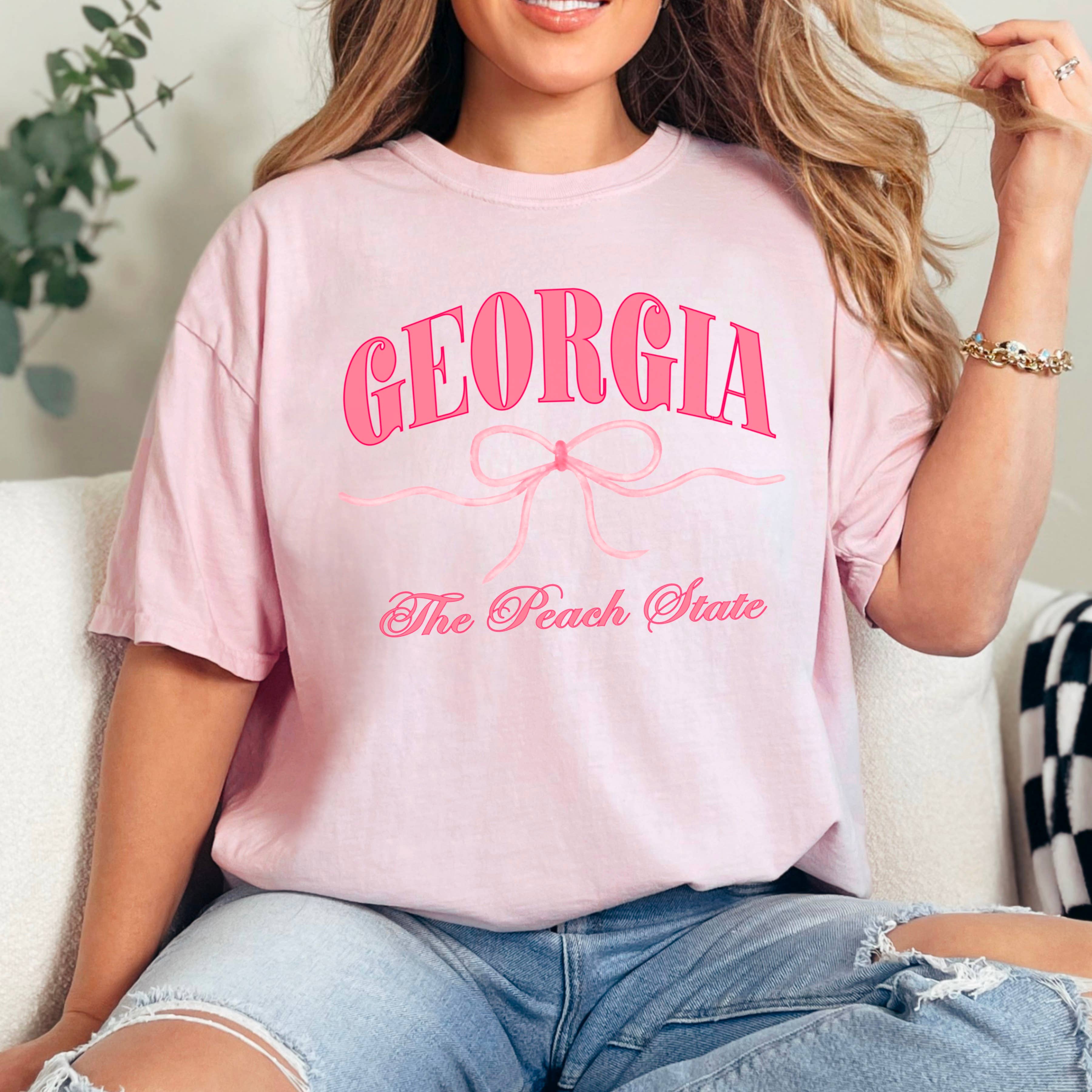 Shoppe SHC – wholesale T-shirt (graphic) – women's – Coquette Tee | Georgia Tee | Ladies Graphic Tee5
